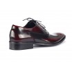 Pánské černo červené luxusní kožené boty COMODO E SANO