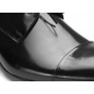 COMODO E SANO společenská pánská kožená obuv černé barvy