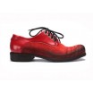 Červené pánské kožené boty COMODO E SANO se šněrováním