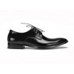 Elegantní pánské kožené boty COMODO E SANO černé barvy