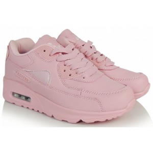 Růžové dámské sportovní boty na šněrování