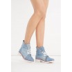 Riflové dámské kotníkové boty modré