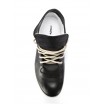 Pánské kožené boty černé barvy na běžné nošení COMODO E SANO