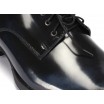 Pánské kožené elegantní boty COMODO E SANO černo modré barvy
