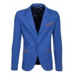 Modré pánské sako stylové