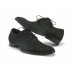 Pánské prošívané kožené boty zelené barvy COMODO E SANO