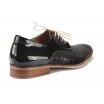 Kožené pánské boty černé barvy COMODO E SANO