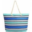 Stylová dámská taška na pláž modré barvy