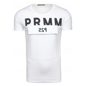 Sportovní tričko pro pány v bílé barvě