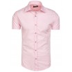Růžové pánské košile slim fit