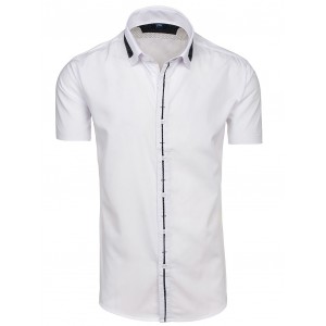 Pánská košile s krátkým rukávem bílé barvy