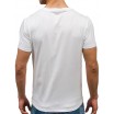 Bavlněné pánské trička v bílé barvě