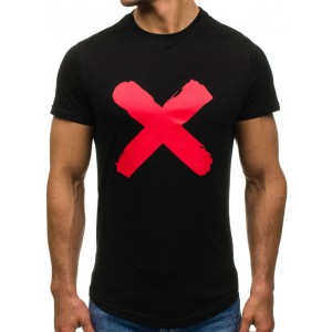 Černé tričko s motivem pro muže