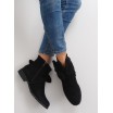 Elegantní dámské kotníkové boty v černé barvě