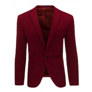 Formální pánské sako bordové barvy