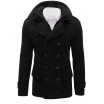 Zimní pánský kabát černé barvy