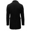 Moderní pánské kabáty černé barvy