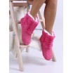 Teplé dámské pantofle v růžové barvě