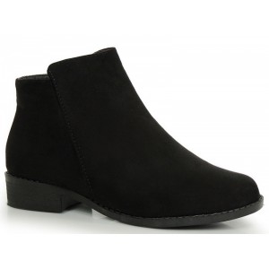 Zimní dámské kotníkové boty v černé barvě