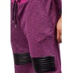 Krátké pánské teplákové kalhoty v bordó barvě