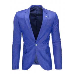 Slim fit pánské sako v modré barvě vhodné na každou príležitost