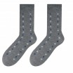 Pohodlné pánské ponožky šedé barvy se vzorem