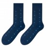 Elegantní pánské ponožky modré barvy s motivem FLIES
