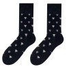 Moderní pánské ponožky tmavě šedé barvy s elegantním motivem