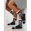 Moderní dámské černo bílé ponožky v skandinávském stylu
