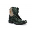 Vysoké pánské kožené boty v zelené barvě COMODO E SANO