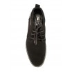 Černé pánské kožené boty s nášivkou COMODO E SANO