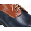 Pánske kožené topánky modré PT115
