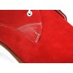 Pánske kožené topánky červené PT116