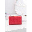 Malé kožené dámské peněženky červené barvy