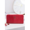 Moderní červené peněženky se zipem pro elegantní dámy