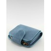 Malé dámské peněženky do kapsy v modré barvě s chlopní