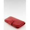 Dámské klasické peněženky v červené barvě s úložným prostorem