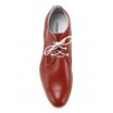 Pánske kožené topánky červené PT118