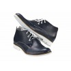 Pánske kožené topánky modré PT119