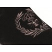 Pánské kožené mokasíny s motivem v černé barvě