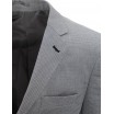 Pánské sako šedé barvy s kapsami a zapínáním na knoflíky
