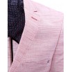 Pánské moderní saka v růžové barvě s kapsami a knoflíkem