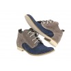 Pánske kožené topánky modré PT140
