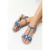 Dámské letní sandály tmavě modré barvy