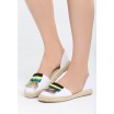 Letní dámské boty v bílé barvě
