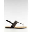 Sandály bez podpatku v černé barvě pro dámy