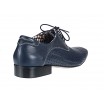 Pánské kožené společenské boty modré arcadia 540