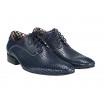 Pánské kožené společenské boty modré arcadia 540