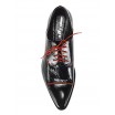 Pánske kožené společenské boty černé 538