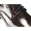 Pánské kožené společenské boty hnědo / černé 515